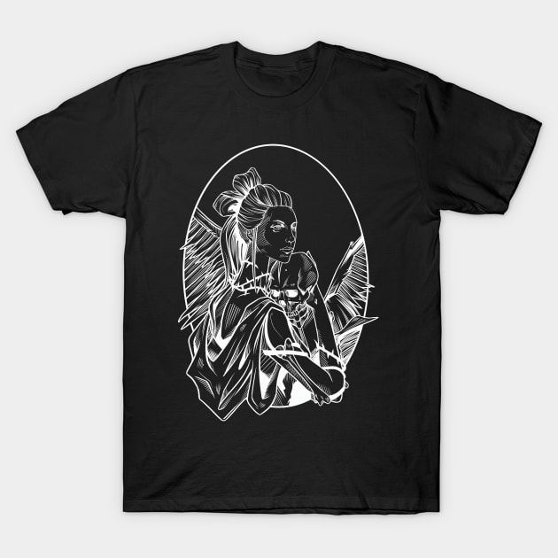 Bone Carrier Blk T-Shirt by Scottconnick